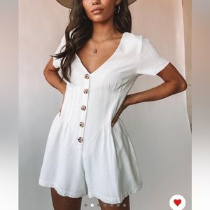 Adi Romper White - FITS LIKE A SIZE 0